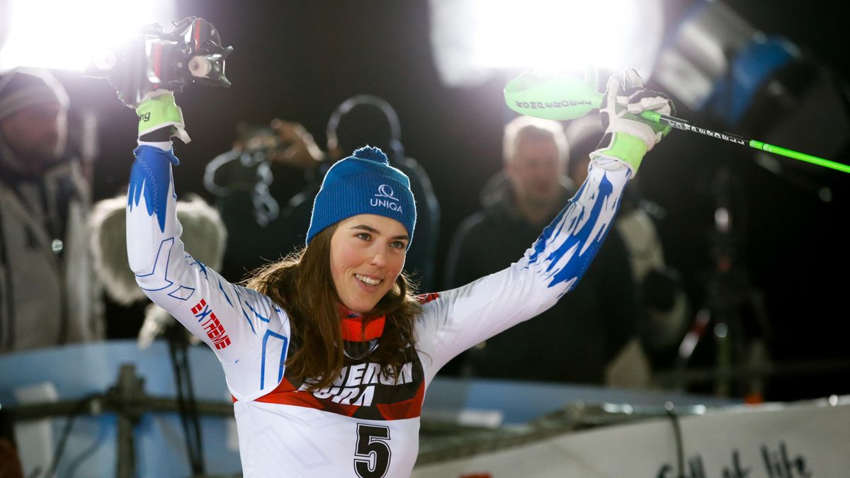 Petra Vlhova ammutolisce Mikaela Shiffin in uno slalom stellare: Italia a picco - Flachau 2018 ...