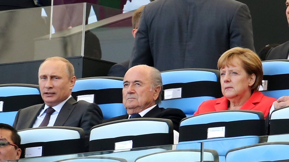 Путин, Блаттер и Меркель