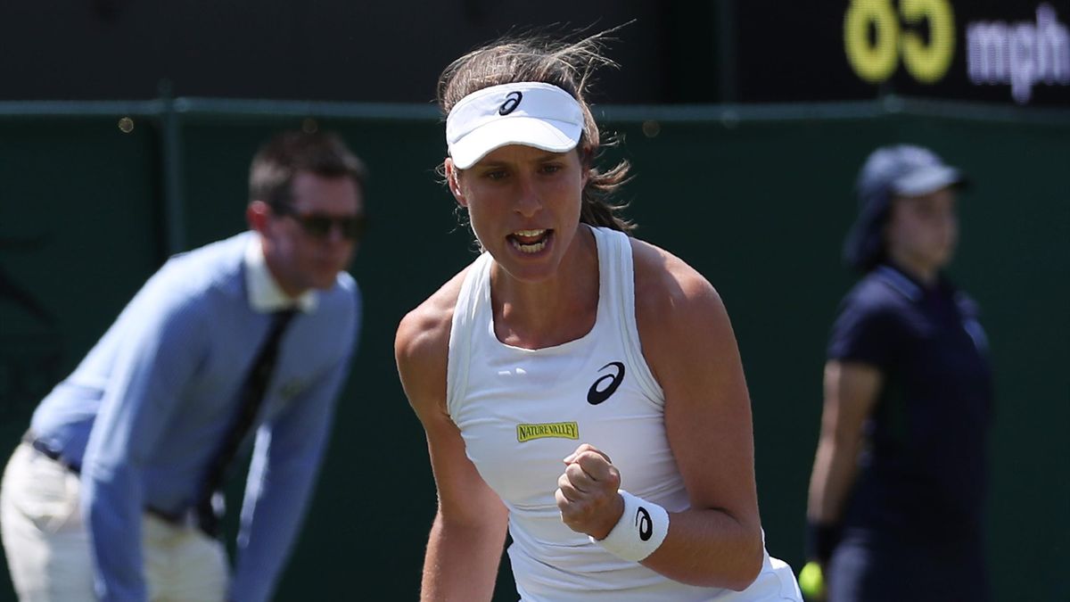 Wimbledon 2018: Johanna Konta battles to victory over Natalia