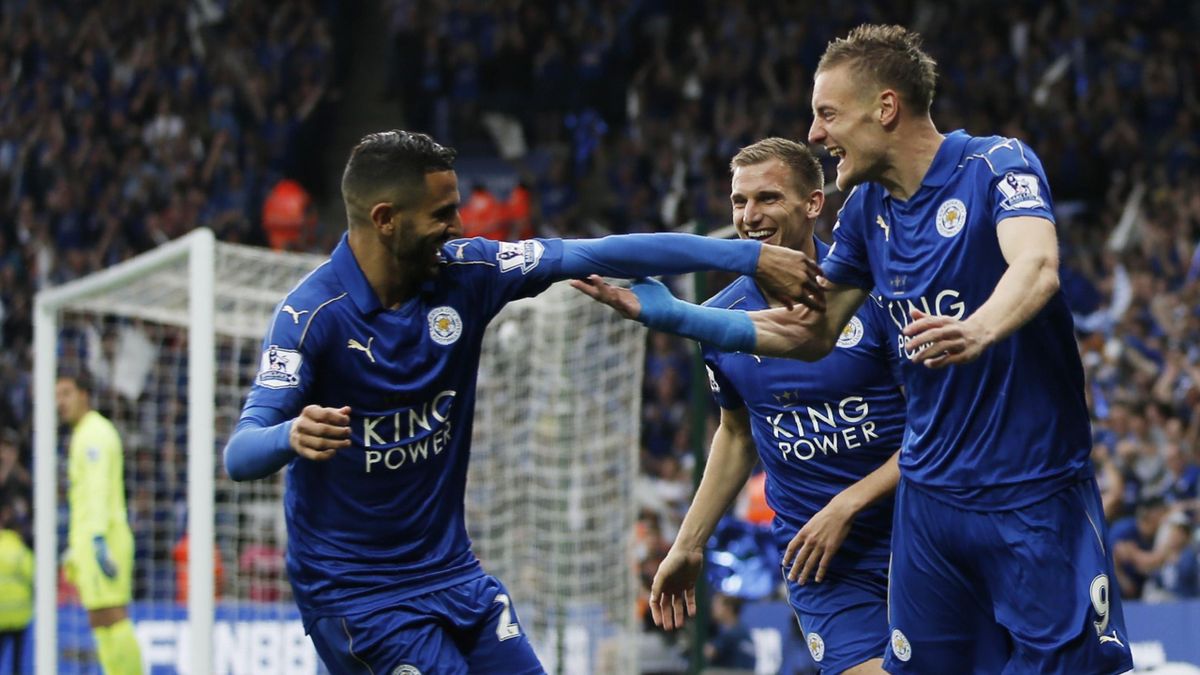 FC Arsenal: Jamie Vardy und Riyad Mahrez von Leicester ...