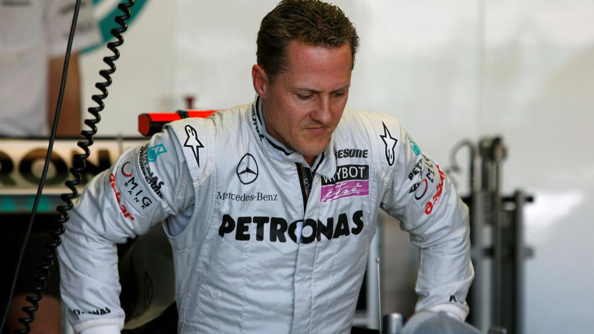 Mercedes Formula One driver Michael Schumacher of Germany