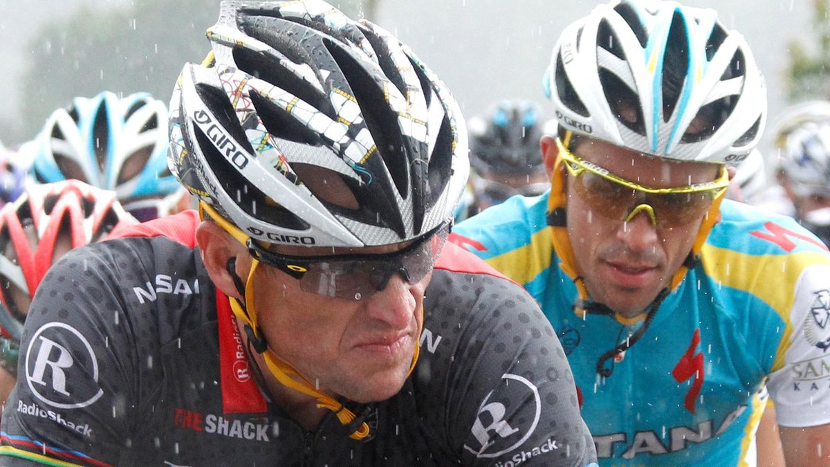 Alberto Contador Lance Armstrong 