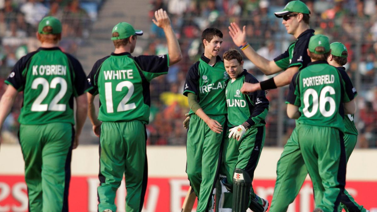Ireland celebrate a wicket (Reuters)