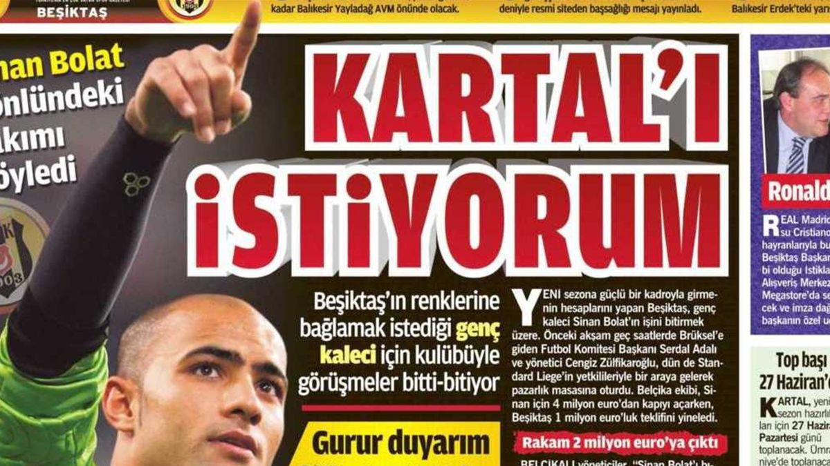 Efemera - Fotomaç Gazetesi 7 Eylül 2003 - Fatih Terim'den ...