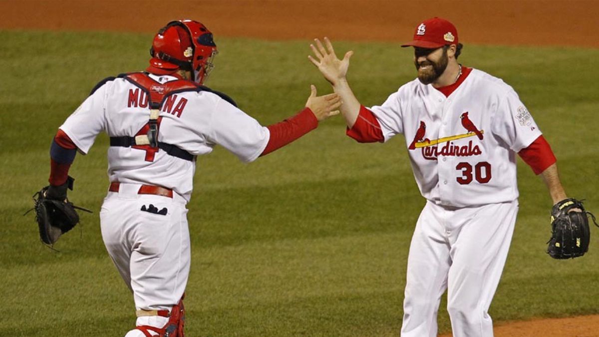 Chris Carpenter Signed Cardinals Jersey with (2) World Series