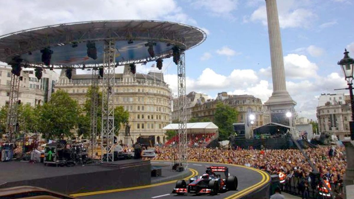 Artist's impression of what the London F1 race might look like