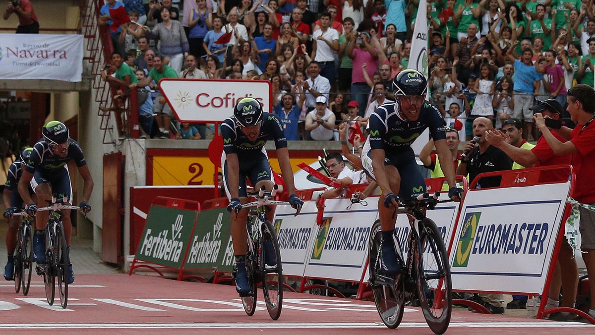 Dans La Roue De L'équipe Movistar Streaming Movistar crève l'écran - Eurosport