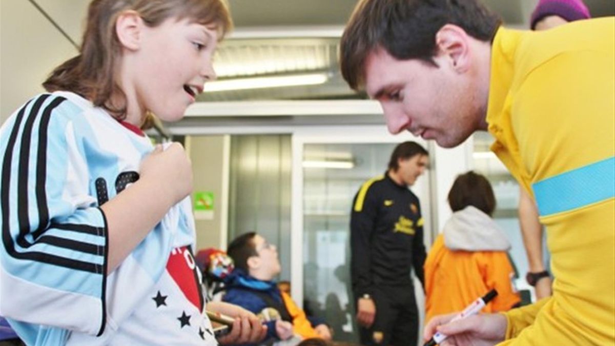 Messi cumplió el sueño de Cecilia - Eurosport
