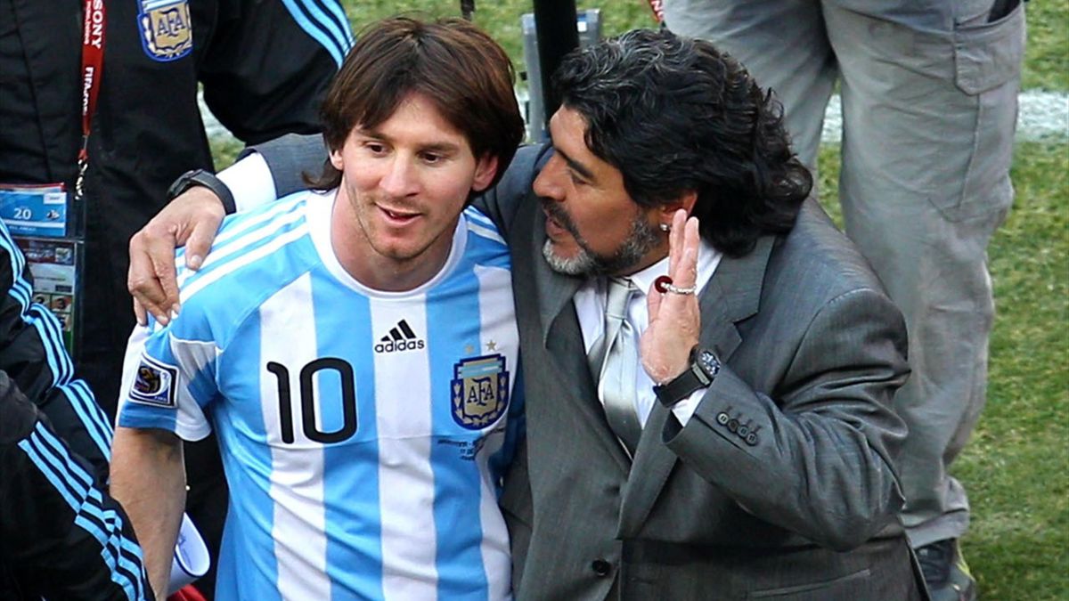 Maradona: "Mi sueño reencontrarme con Messi en el Barça" Eurosport