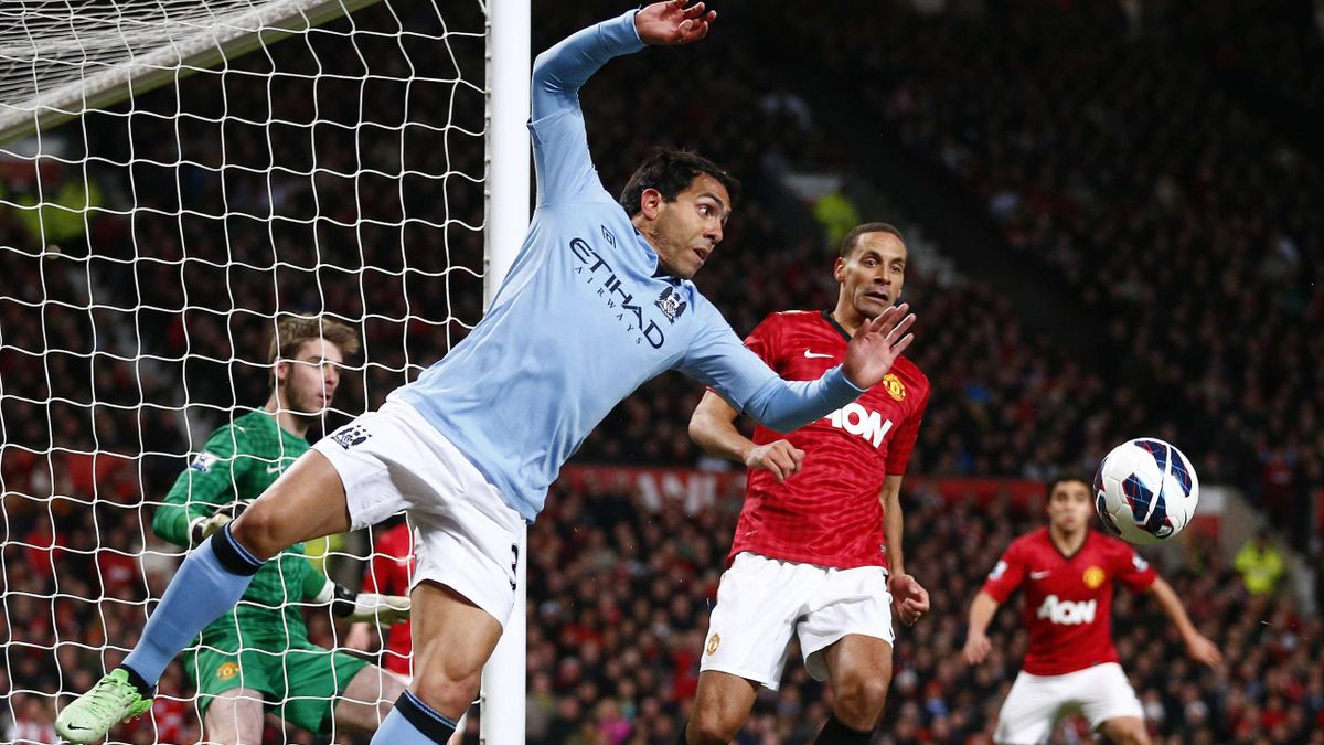 carlos tevez manchester city manchester united