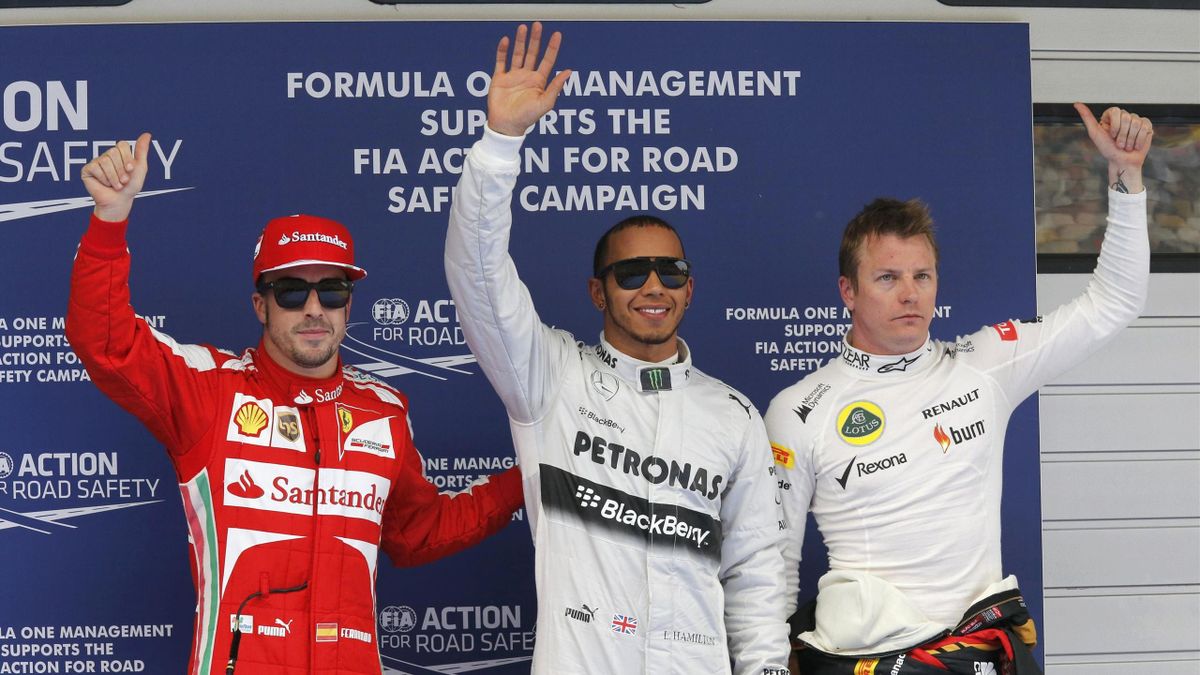 Hamilton, Alonso, Raikkonen