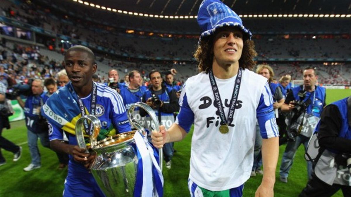 David Luiz feierte 2012 mit Chelsea in München. Feiert er demnächst mit den Bayern?