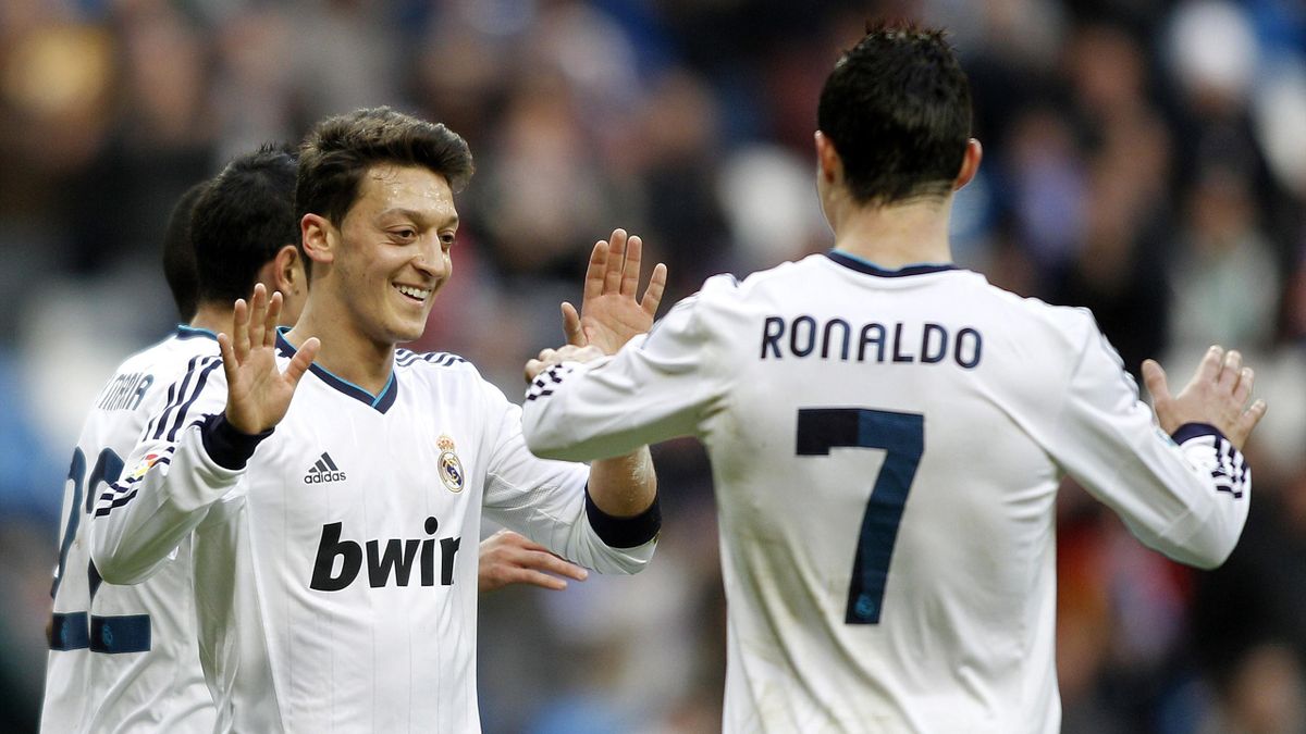 FOOTBALL - 2012/2013 - Real Madrid - Ozil - Cristiano Ronaldo