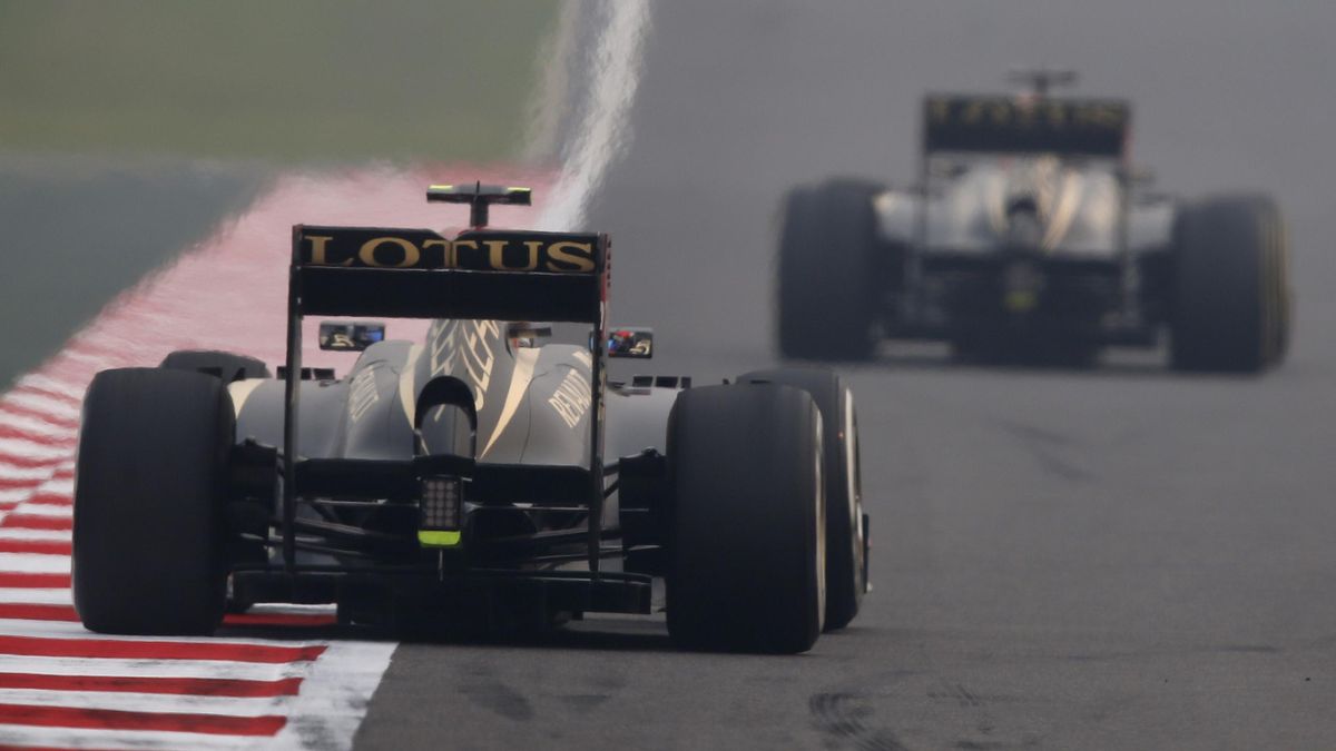 2013 GP d'Inde Lotus Grosjean Räikkönen