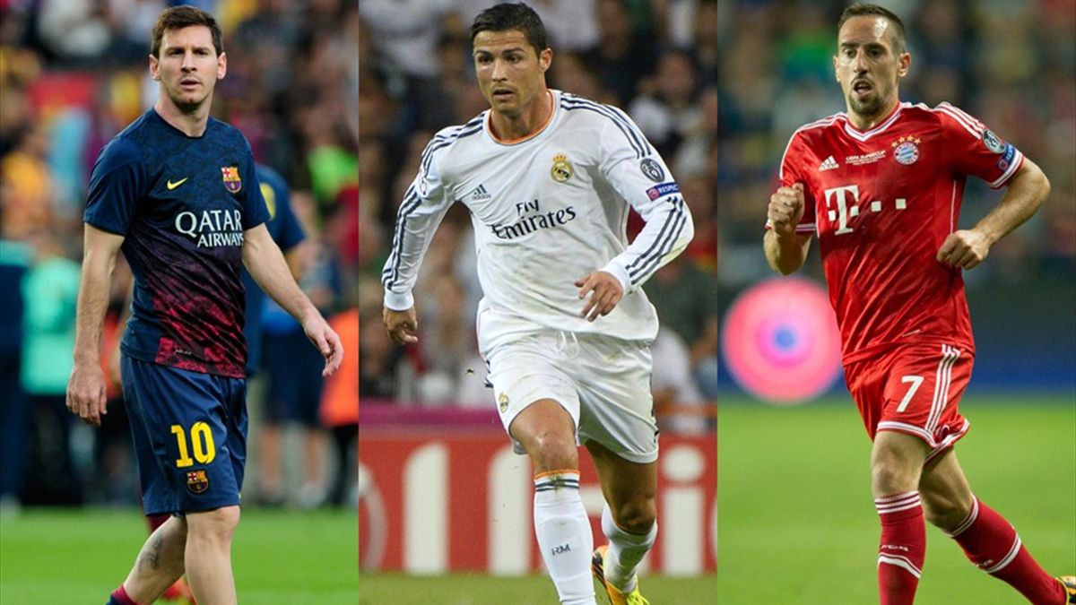 2013-2014 Pallone d'Oro Messi Ronaldo Ribery