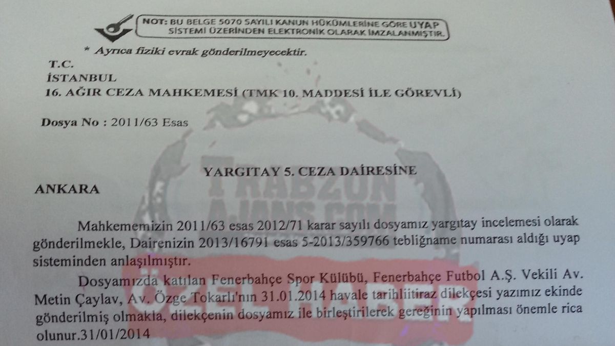 Fenerbahçeli avukatlardan olay başvuru