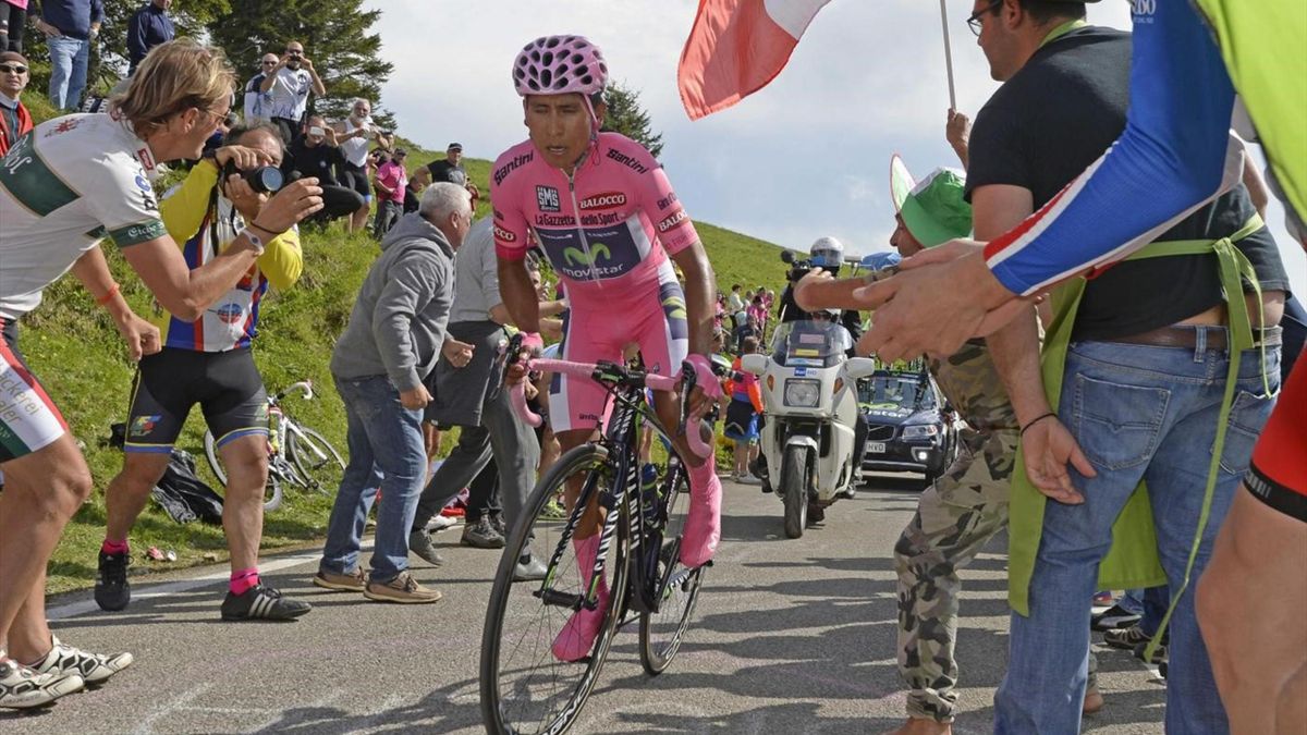 Quintana maglia rosa Giro d'Italia 2014 crono