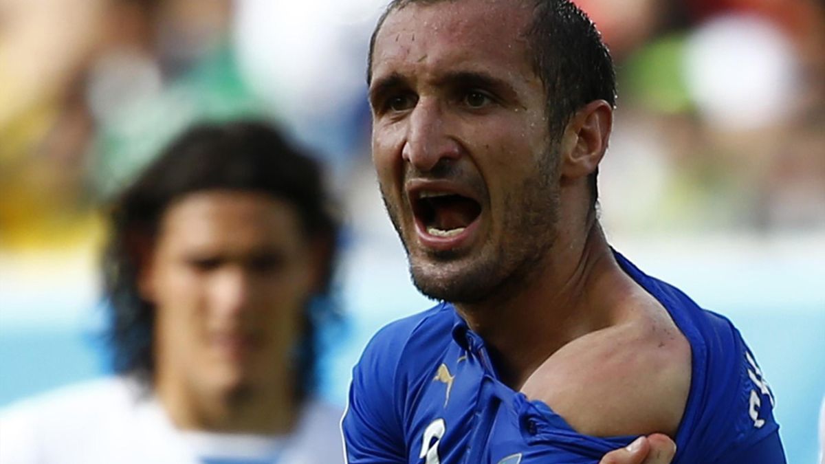 Chiellini Suarez bite ban is excessive Eurosport