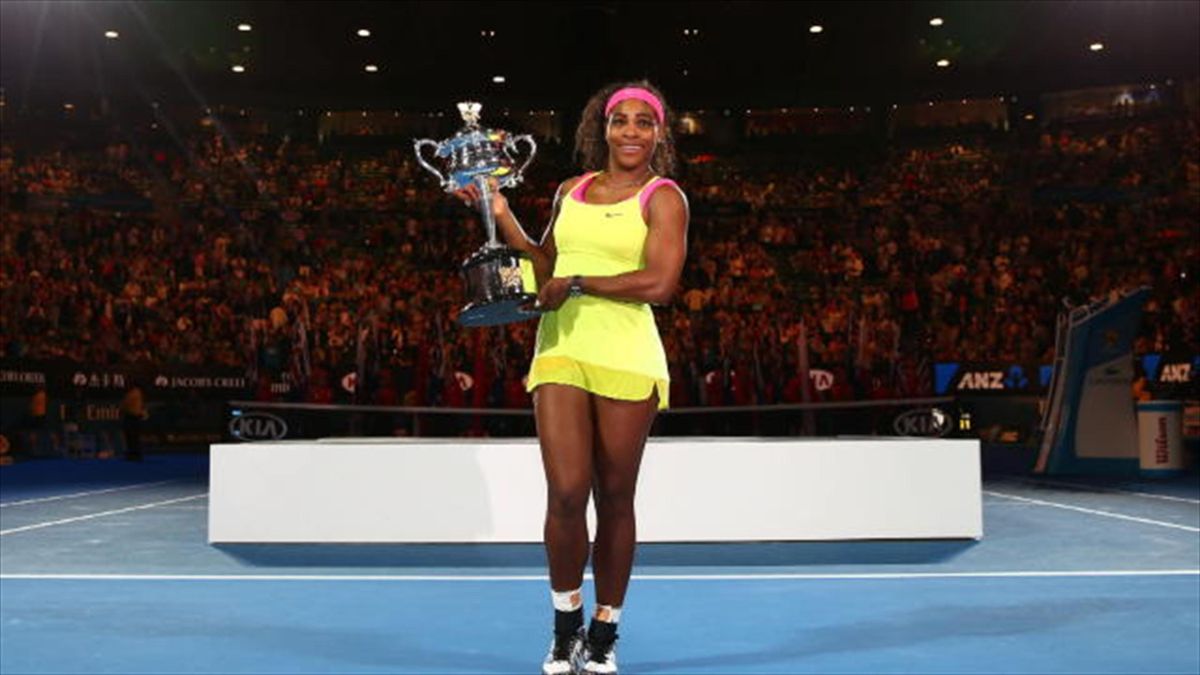 Serena Williams has won her sixth Australian Open singles title after beating Maria Sharapova 6-3, 7-6