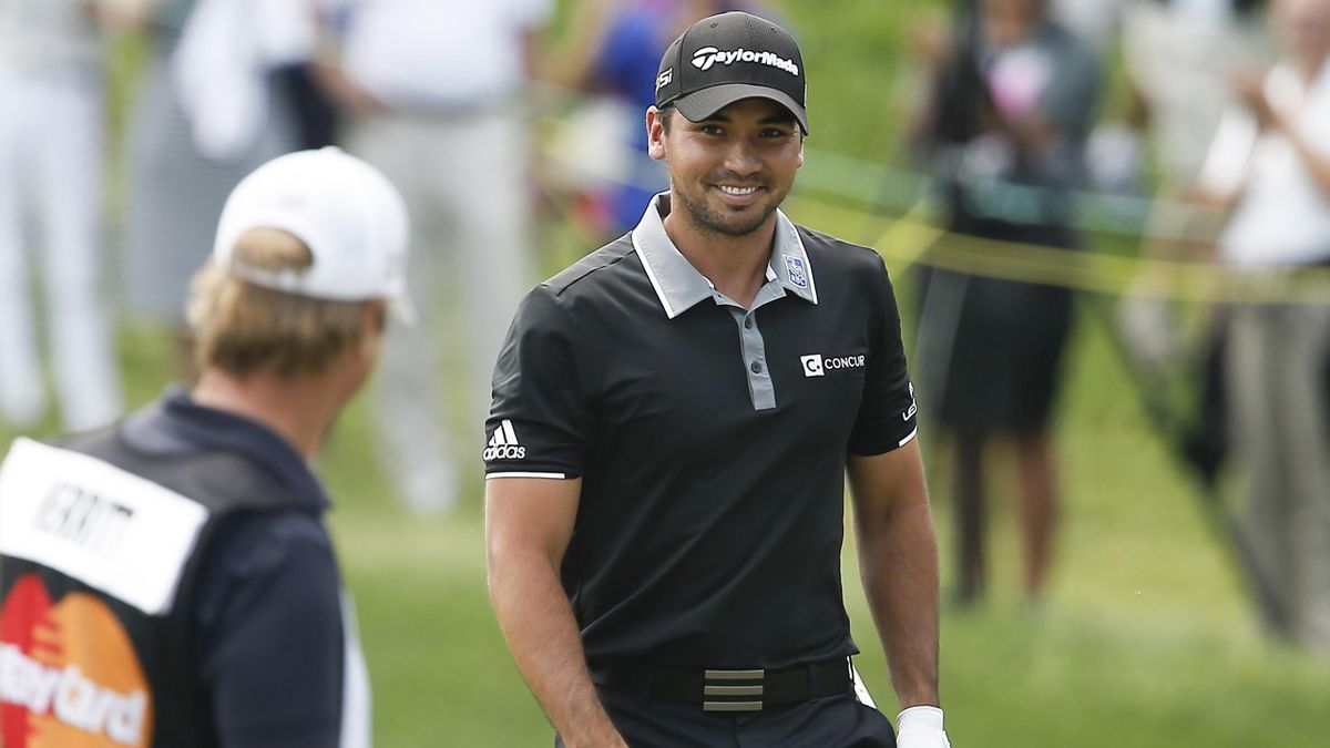 Jason Day of Australia smiles as he walks onto the second green after chipping the ball in for a birdie during the final round of the Arnold Palmer Invitational presented by Master Card at Bay Hill Club and Lodge.