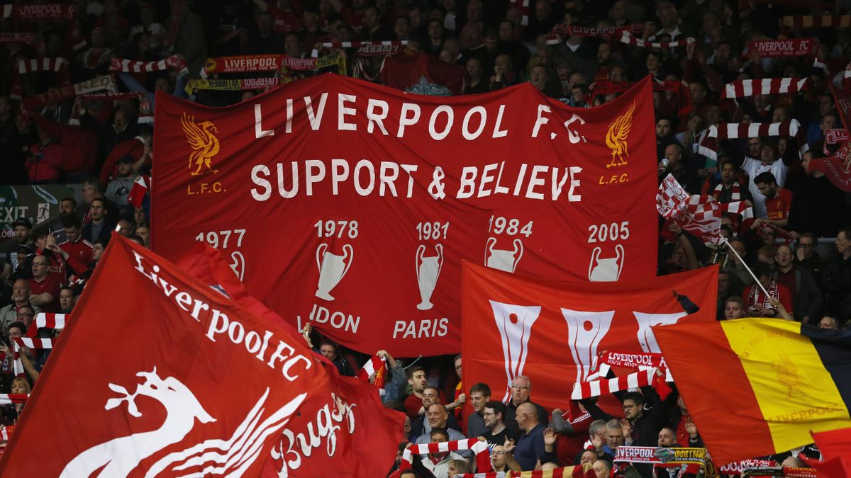 Britain Football Soccer - Liverpool v Villarreal - UEFA Europa League Semi Final Second Leg - Anfield, Liverpool, England - 5/5/16
Liverpool fans
Reuters / Phil Noble
Livepic
EDITORIAL USE ONLY. - RTX2D0IF