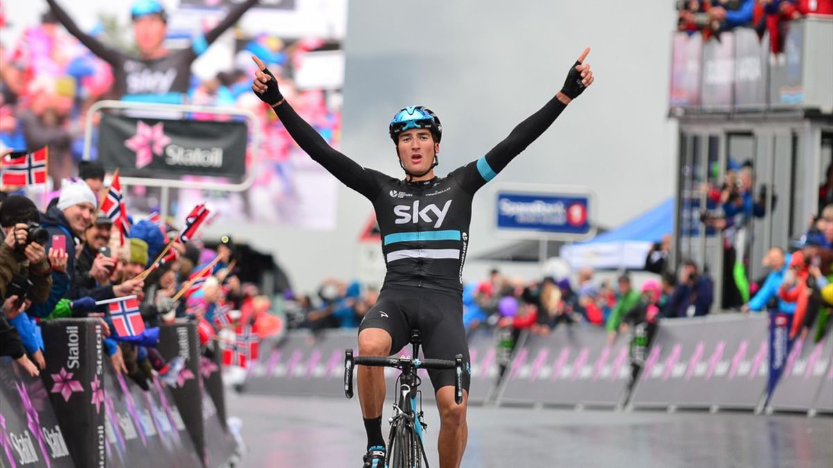 Moscon powers to queen stage win, race lead in Norway
