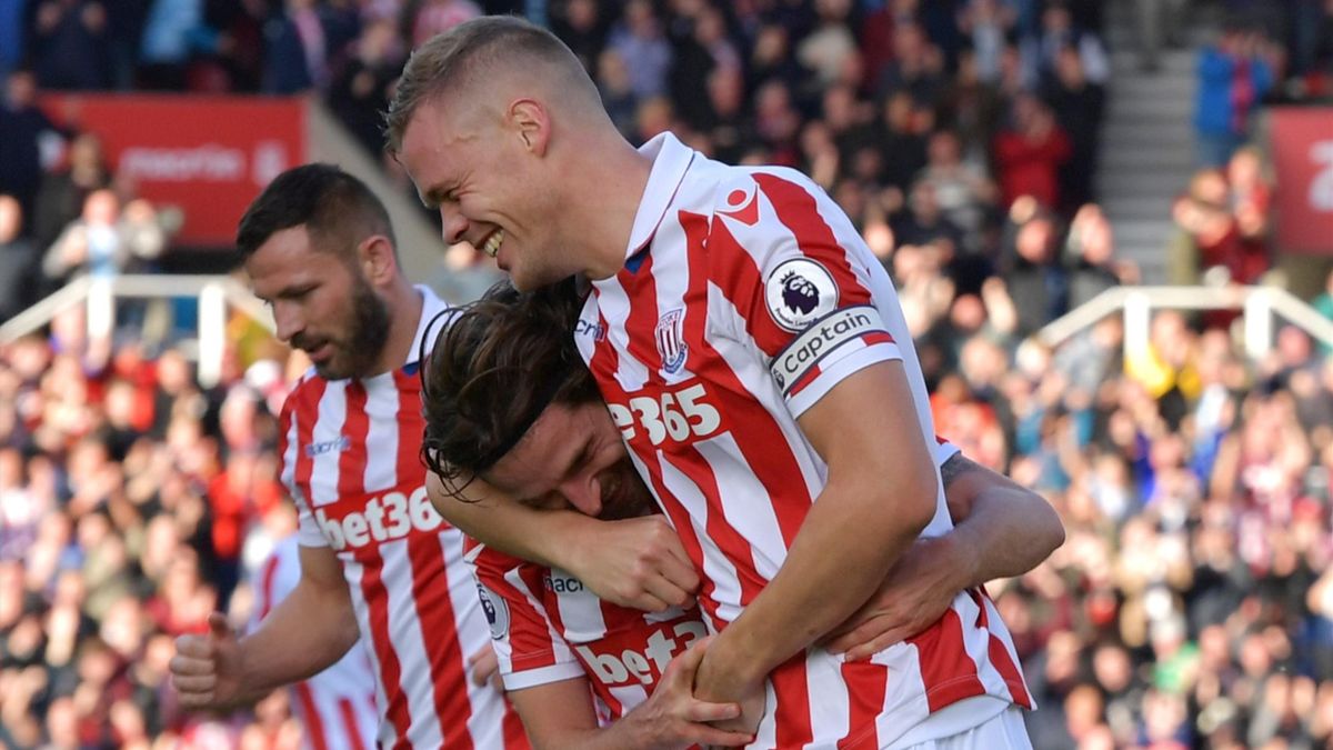 Stoke City claim first league win as Allen scores twice against