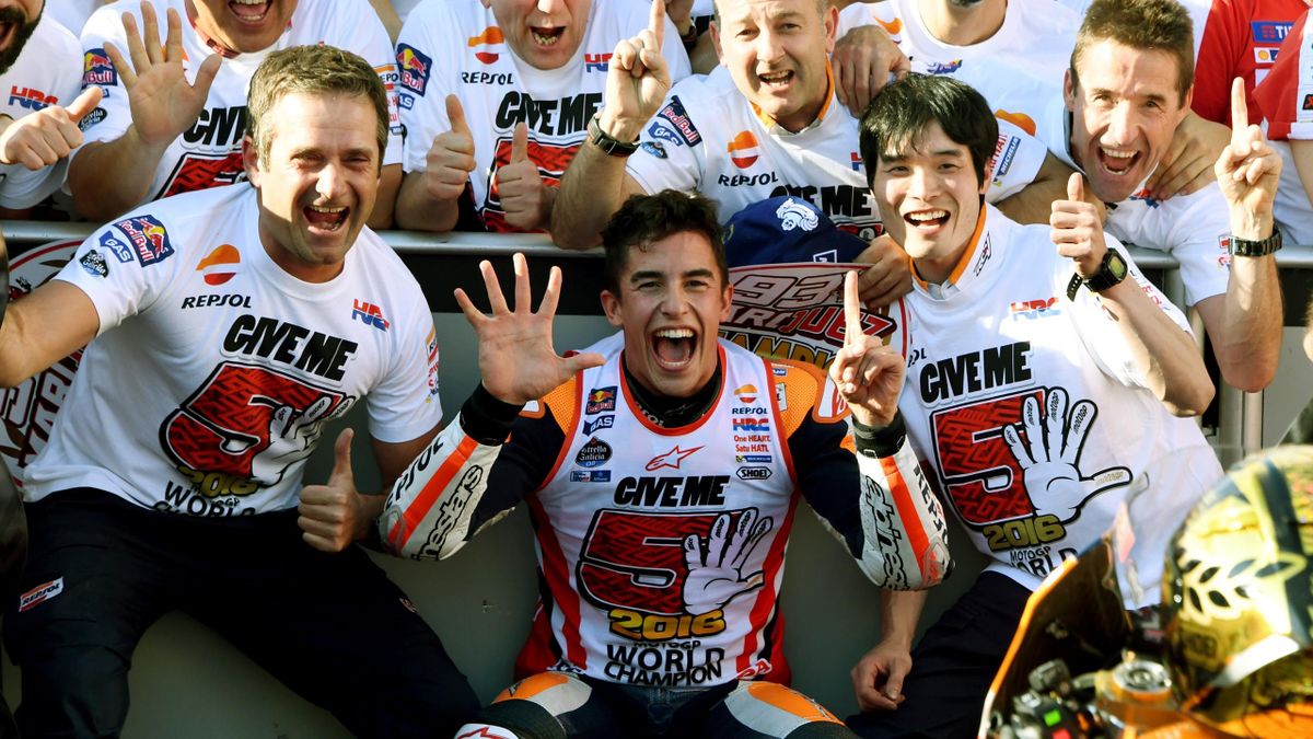 T shirt marc top marquez champion du monde