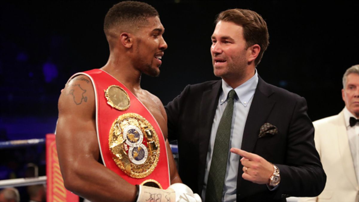 Eddie Hearn Anthony Joshua will fight in Manchester in December come what may