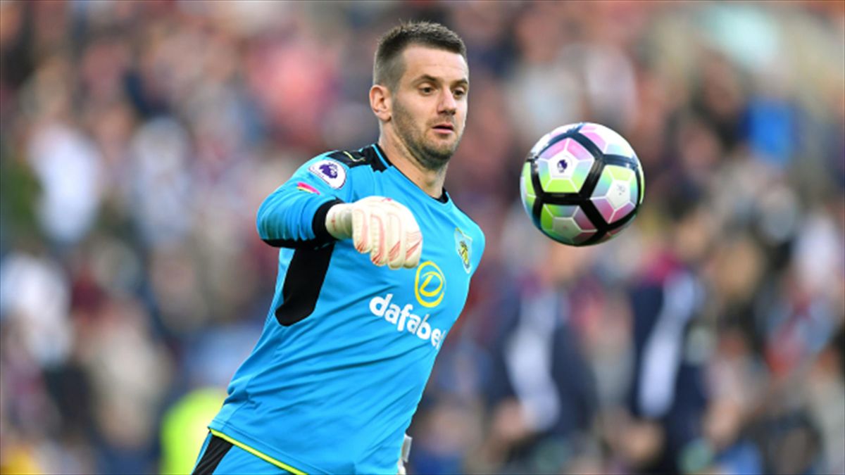 picture Tom Heaton Champions League burnley goalkeeper tom heaton eurosport