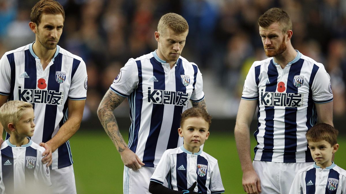 James McClean wears shirt without poppy as West Bromwich Albion face  Manchester City - Eurosport