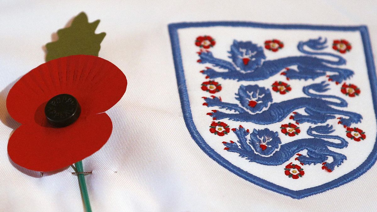 England stars banned from having poppy on their kit