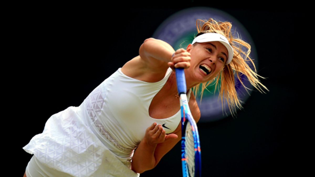 Maria Sharapova, pictured, set up a grudge match against Eugenie Bouchard in Madrid