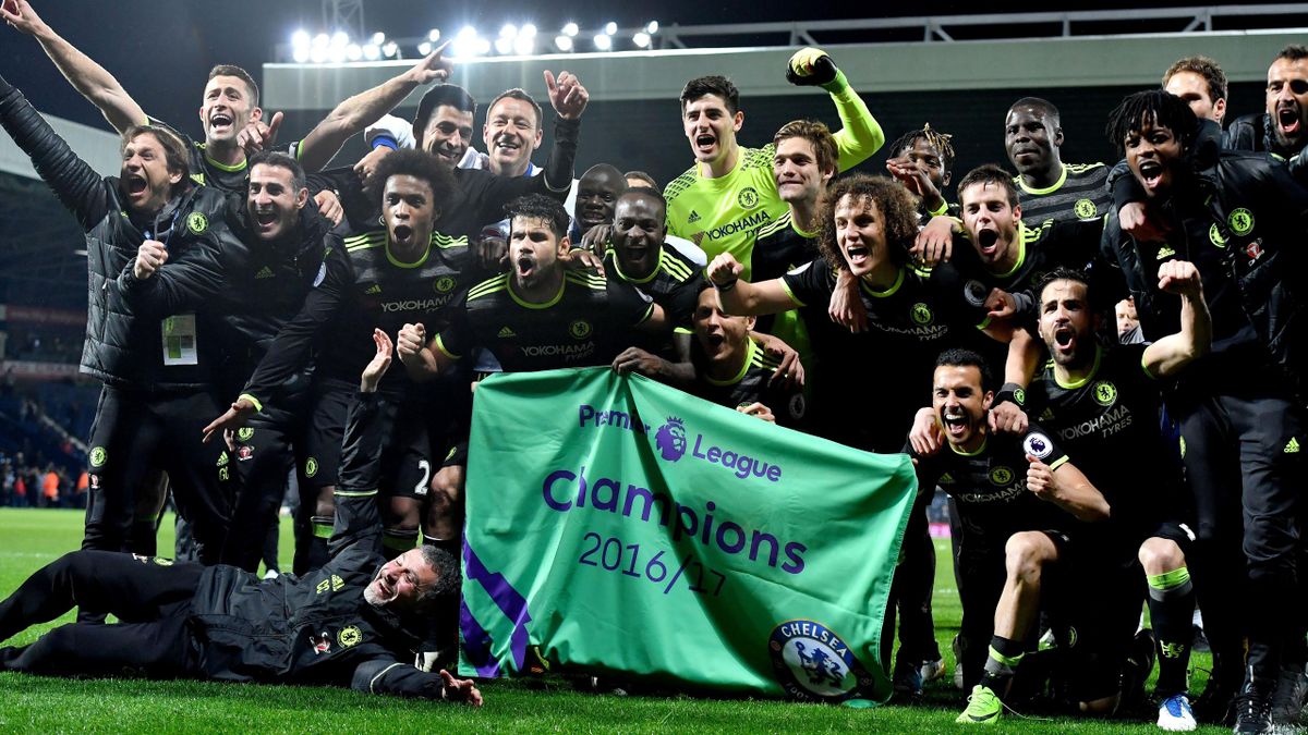 Chelsea champions thanks to Michy Batshuayi's late strike against West Brom  - Eurosport