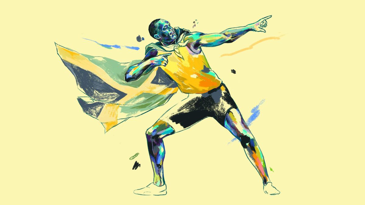 Usain Bolt | Usain bolt, Drawing for kids, Bolt
