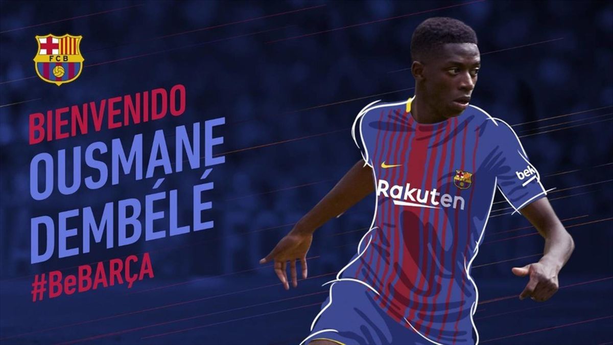 folleto lavar Haz un experimento Oficial: Dembélé, nuevo jugador del FC Barcelona por 105 millones más  variables - Eurosport