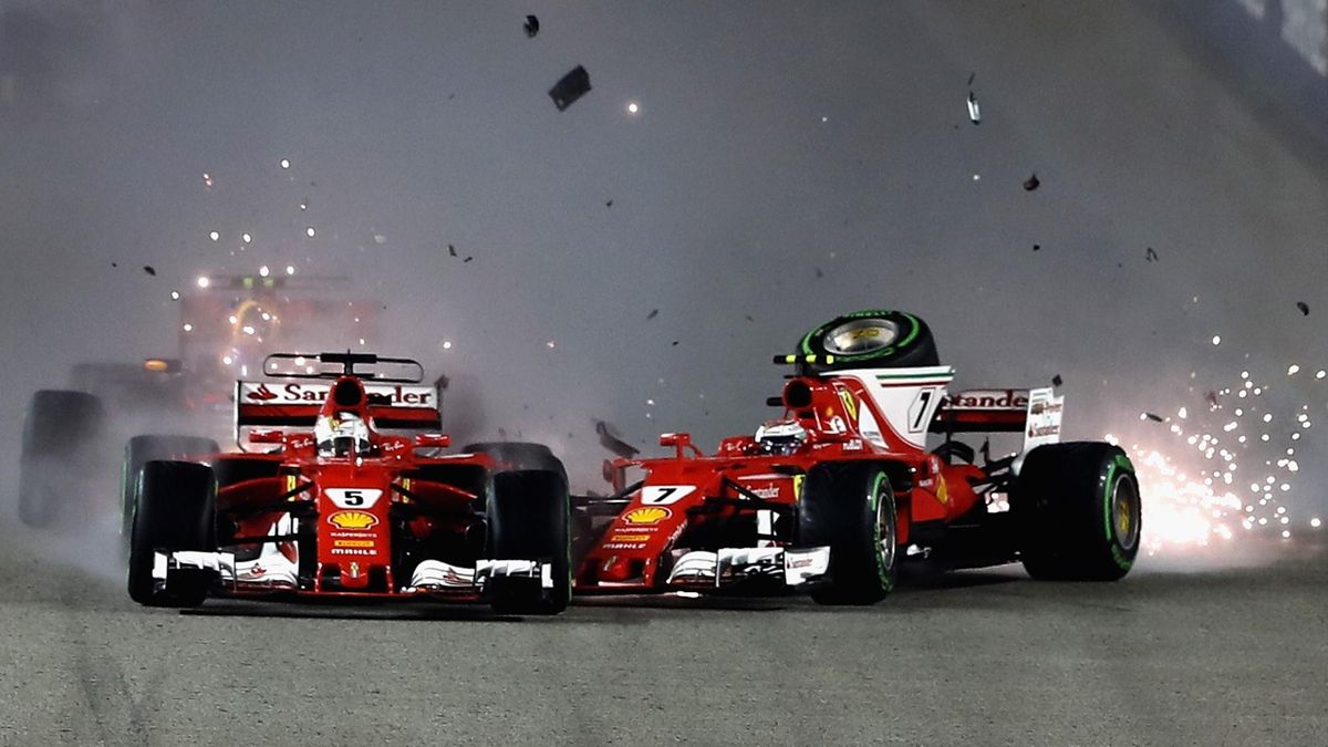 Vettel, Räikkönen (Ferrari) - Grand Prix of Singapore 2017