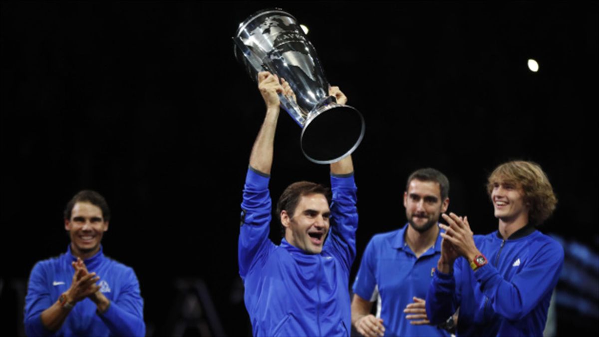 Roger Federer holds nerve to lead Team Europe to victory in inaugural Laver Cup - Eurosport