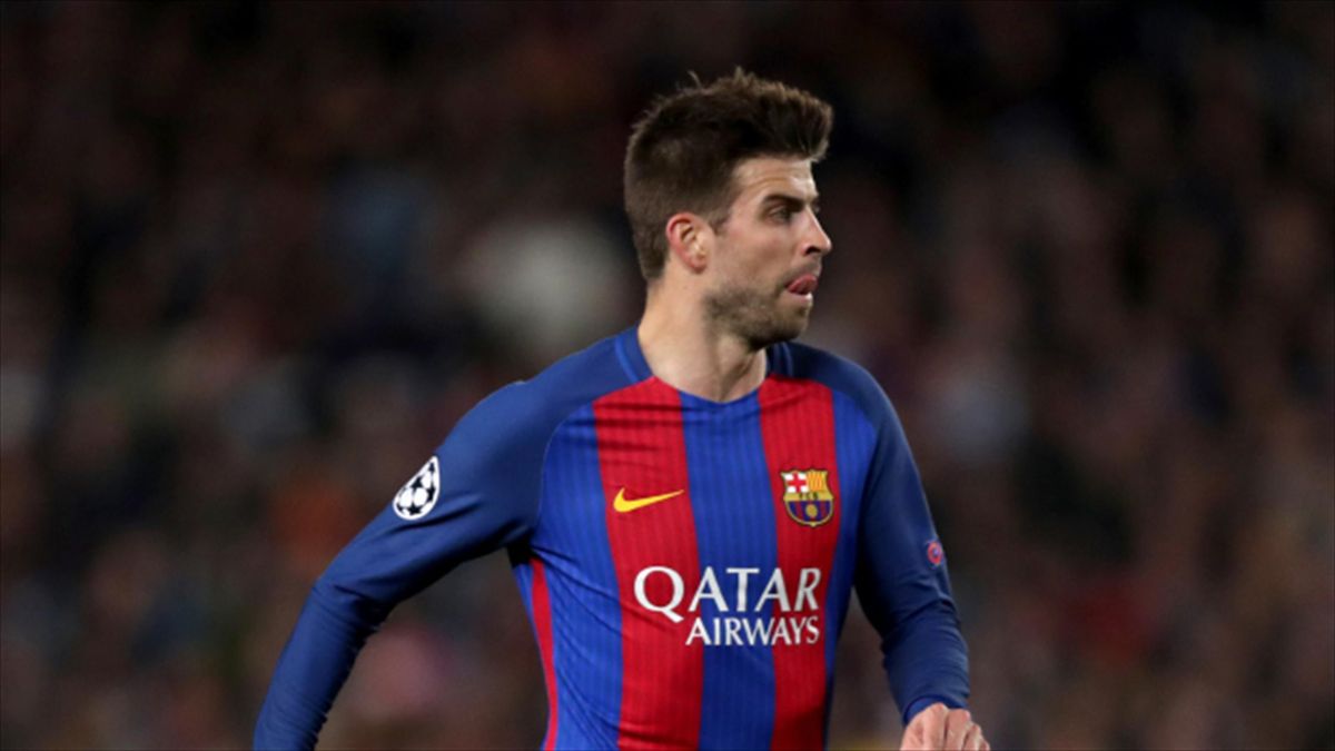 Barcelona's Gerard Pique has played almost 100 matches for Spain