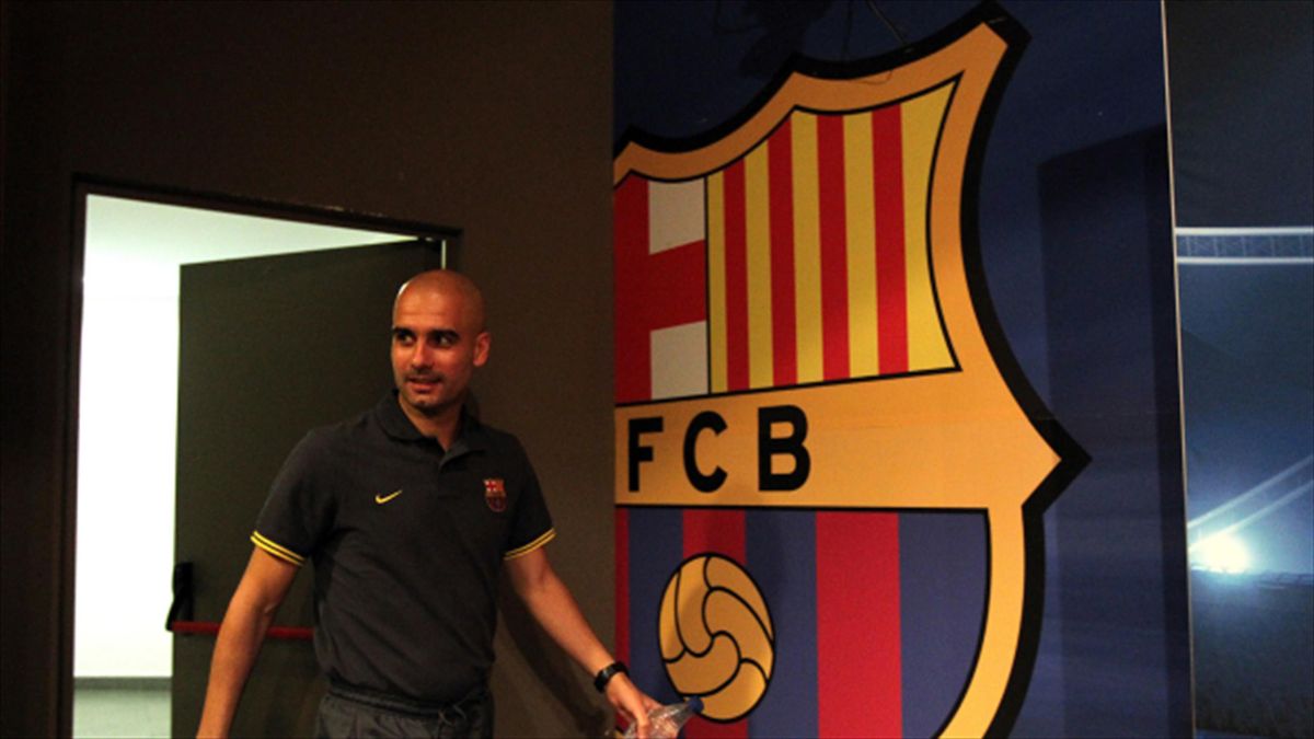 Pep Guardiola both played for and coached Barcelona