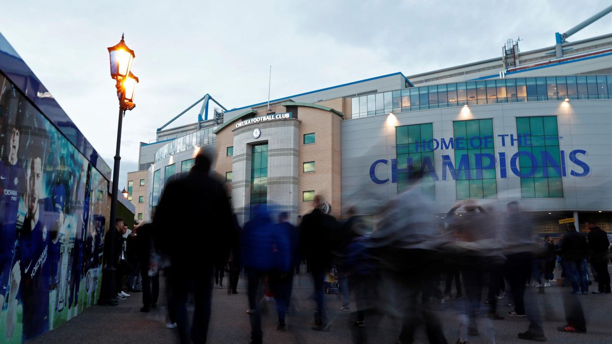 A general view outside of Stamford Bridge, Home of Chelsea