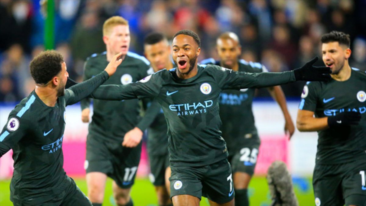 Raheem Sterling scored a late winner for Manchester City at Huddersfield