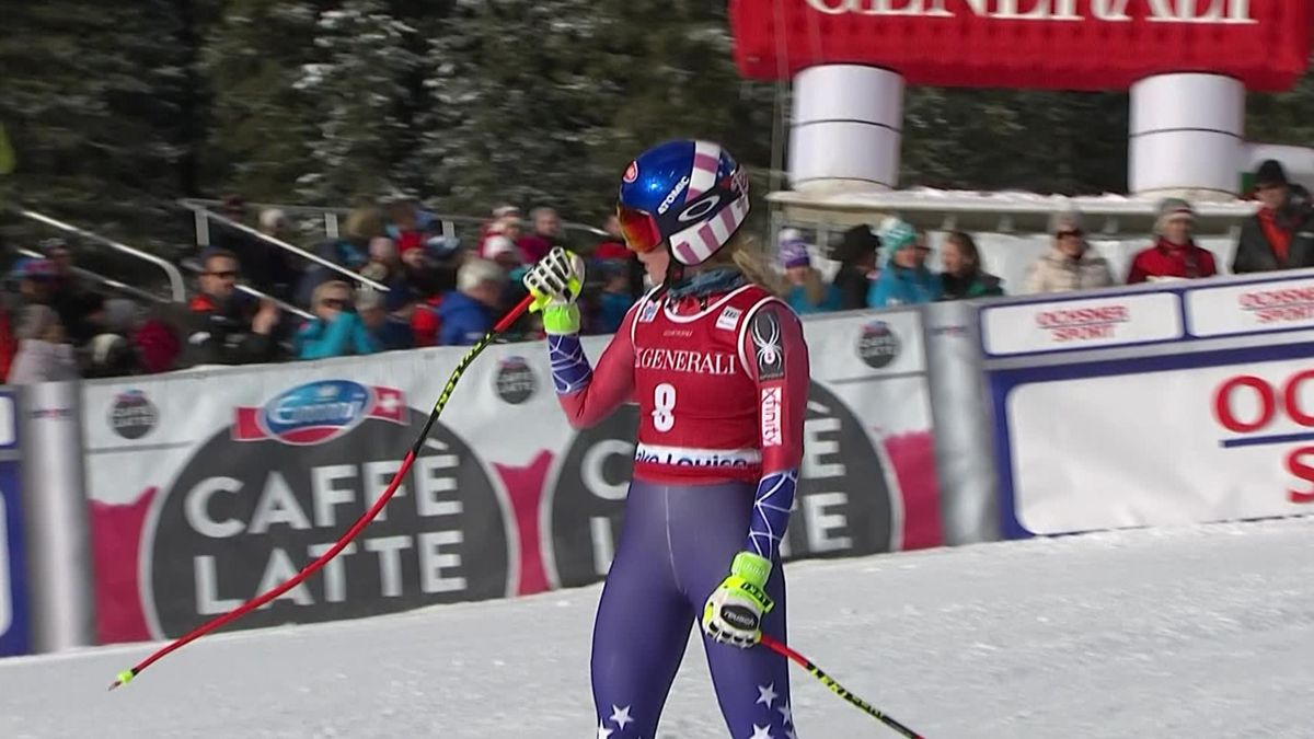 Mikaela Shiffrin wins in Lake Louise for first Downhill title, Lindsey Vonn finishes 12th
