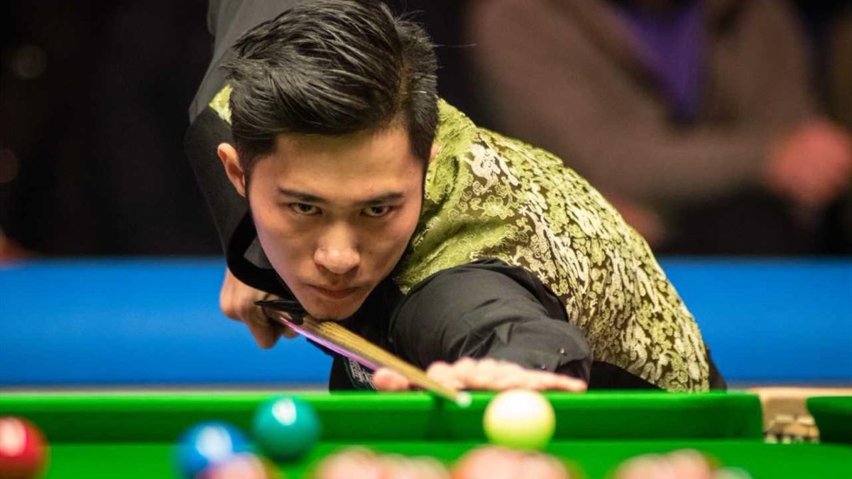 Cao Yupeng in the Scottish Open final.
