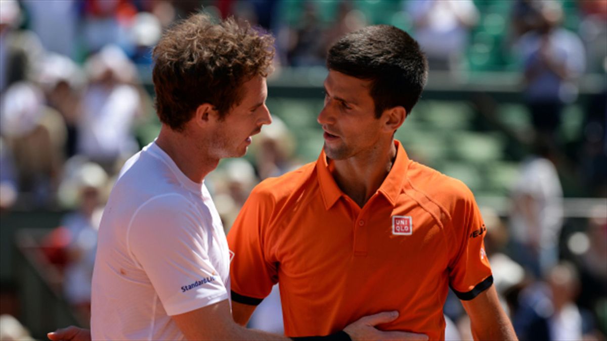 Andy Murray, left, and Novak Djokovic have been fighting serious injury issues
