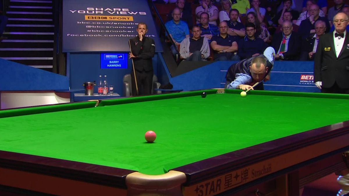 World Championship 2018 Mark Williams wins nervy Crucible classic against Barry Hawkins
