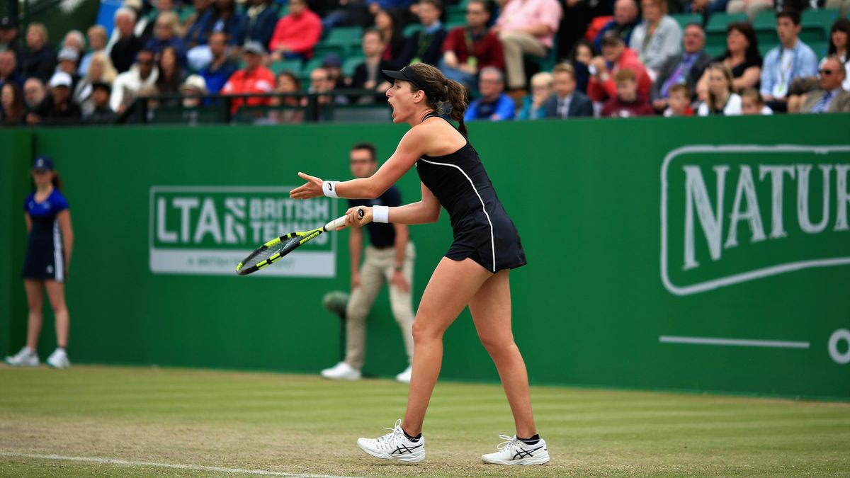 Furious Johanna Konta loses in Nottingham final Eurosport