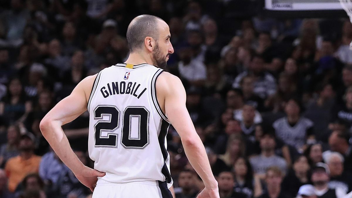 NBA Manu Ginobili et son num ro 20 au panth on des San Antonio