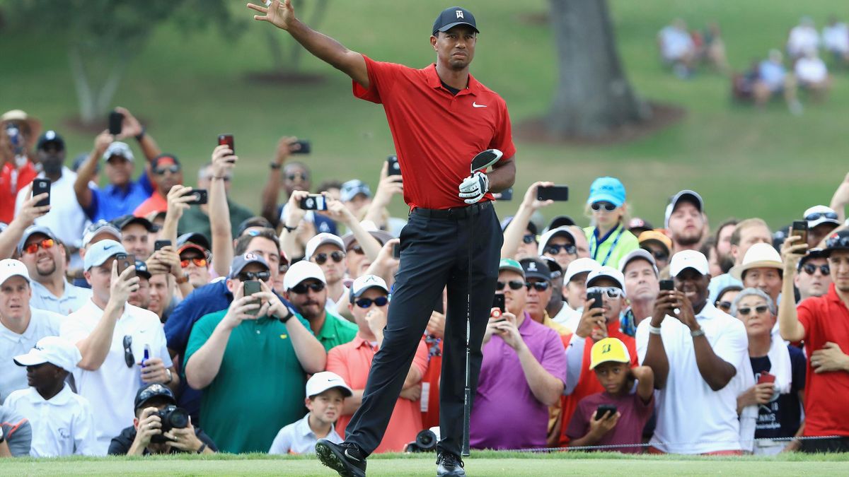 WATCH Young golf fan celebrates wildly after meeting Tiger Woods