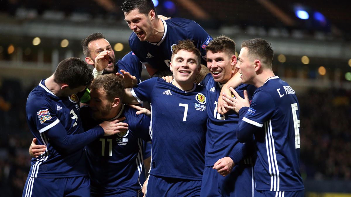 James Forrest Nets Nations League Hat Trick As Scotland Seal Euro 2020 Play Off Eurosport